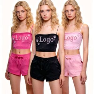 Women's Casual Strapless Set